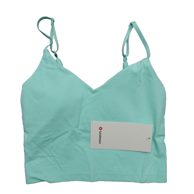 New Lululemon Size 4 Align Cropped Cami Tank Top IDLM Shelf Bra Nulu Cropped