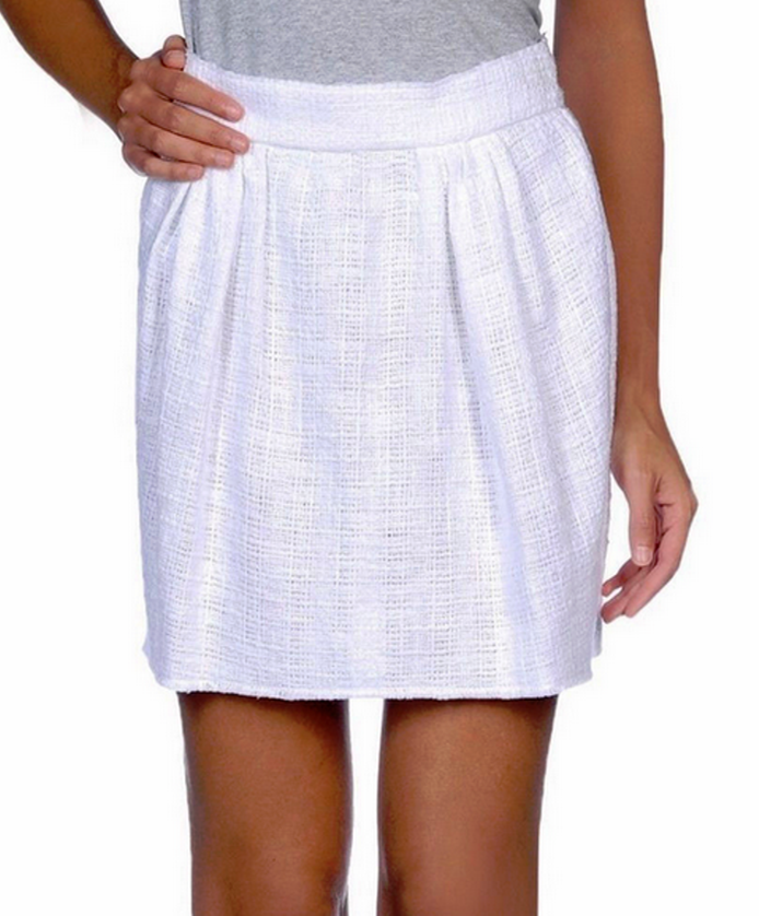 スカート DOLCE & GABBANA WHITE COTTON SKIRT Dolce&Gabbana A-Line Cotton Skirt White IT 44/ US 8 NWT $362
