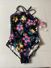 Kanu Surf Girls Brooke One Piece Swimsuit 7555 Black/multicolor Size 12