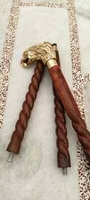 New Desginer Eagle Head Handle Victorian Sprial Wooden Walking Stick Cane Gift