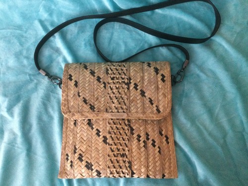 AnnMarie Bahamian Creations Straw Bamboo Weave Purse Handbag