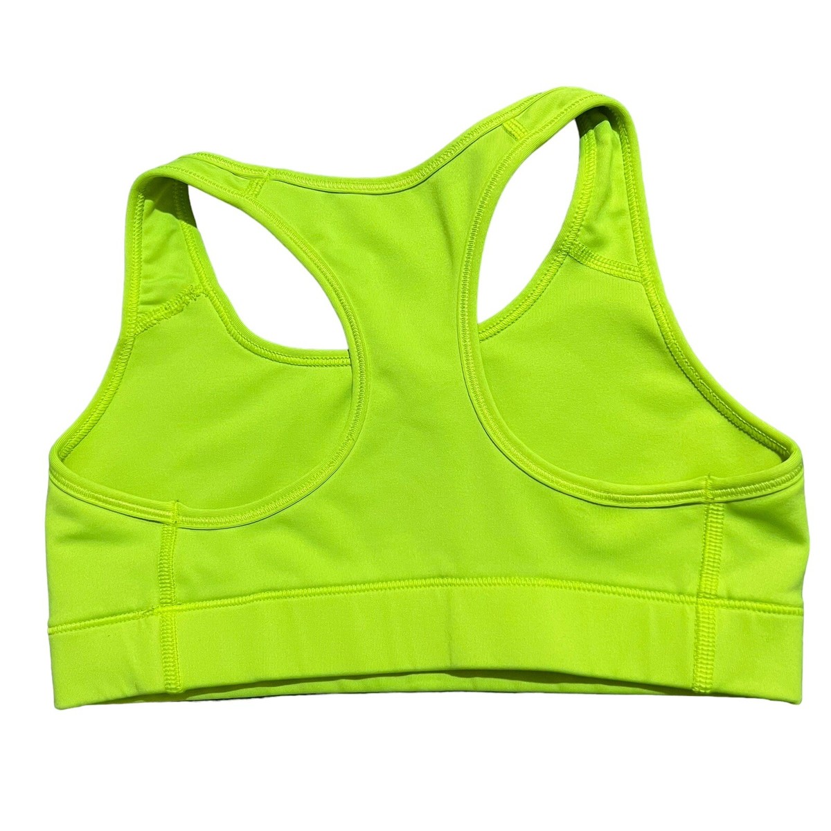 neon yellow nike bra