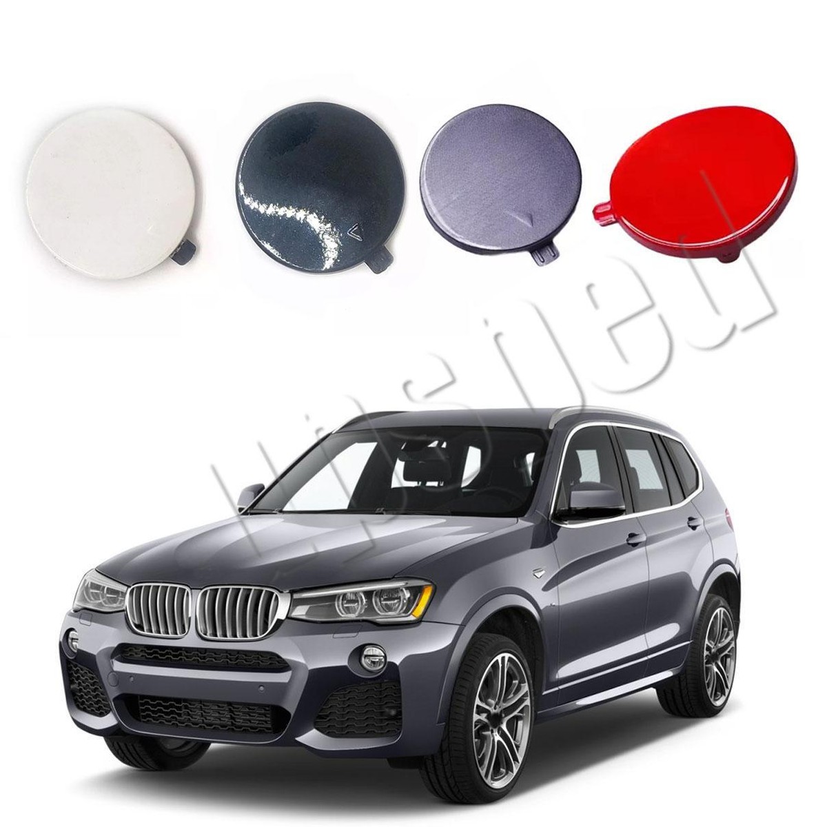 Front Bumper Tow Hook Eye Cover Cap For BMW X3 F25 M-SPORT F26