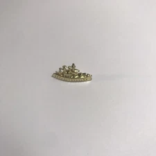1998 Monopoly Deluxe Edition Replacement Token Mover Battleship Boat Gold Color