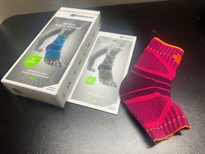 Bauerfeind Sports Ankle Support Dynamic - Ankle Compression Sleeve Black XS Pink