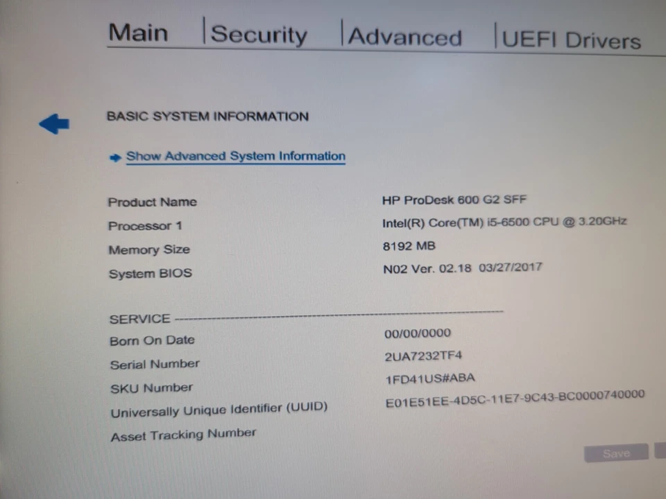 HP PRODESK 600 G2  SFF Desktop i5-6500 3.2GHz /8GB DDR4 RAM /1TB  HDD Win10 - - Image 3 of 4