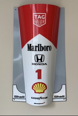 WOW!!!FORMULA 1 F1 Mclaren Honda sign Ayrton Senna Race Car nose Style