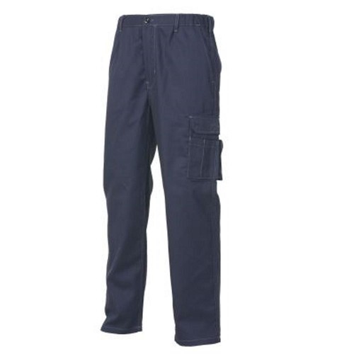 Pantaloni da lavoro Logica estivi in 100% cotone ultraleggeri 190gr blu |  eBay