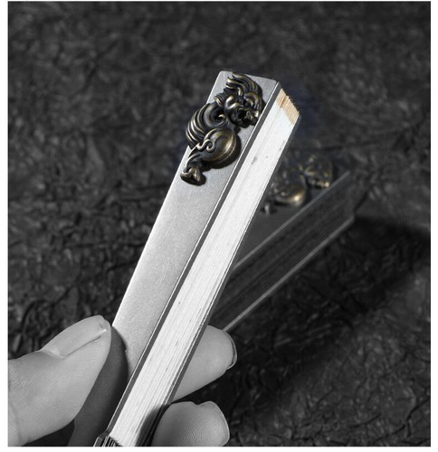 EDC Titanium Alloy Folding Fan Chinese Style Kung Fu Fan Men's Tai Chi - Picture 10 of 24