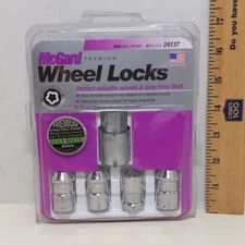 McGard 24137 Wheel Locks M12x1.5 Premium Chrome Lug Nuts Anti Theft Set 4pc