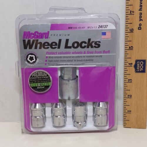 McGard 24137 Wheel Locks Dual Hex Key Set of 4 M12x1.5