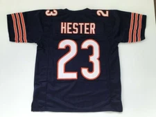 Devin Hester UNSIGNED CUSTOM Sewn Stitched Blue Jersey - M, L, XL, 2XL
