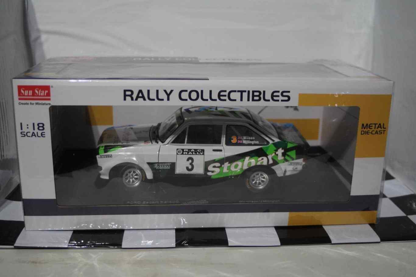 SunStar Ford Escort MK2 RS1800 Roger.Albert.Clark Rally 2008 4852 1:18 Scale