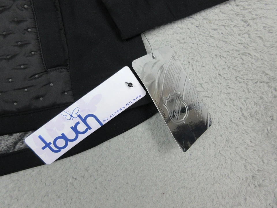 Arizona Coyotes 夹克女式成人小号黑色标志全拉链女士 NHL 曲棍球 — 第 4/4 张图片