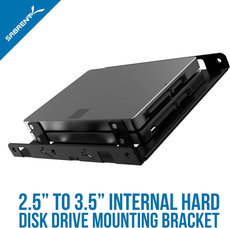 SABRENT 3.5 Inch to X2 SSD / 2.5 Inch Internal Hard Drive Mounting Kit [SATA - Image 2 of 4