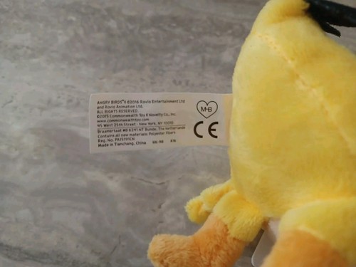 Juguete de peluche Angry Birds 2016, "Chuck", nuevo con etiqueta original, 8,5" de alto, #99028 - Imagen 6 de 7