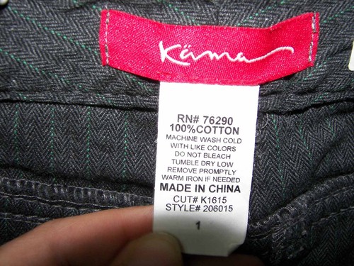 Karma sz 1 Short Juniors Womens Gray Casual Pants Slacks Trousers 5N75 - Picture 6 of 6