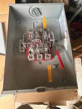 Milbank 200 Amp 3 Phase 7 Jaw Lever Bypass Meter Socket Base U1854XLQGBLGLIS