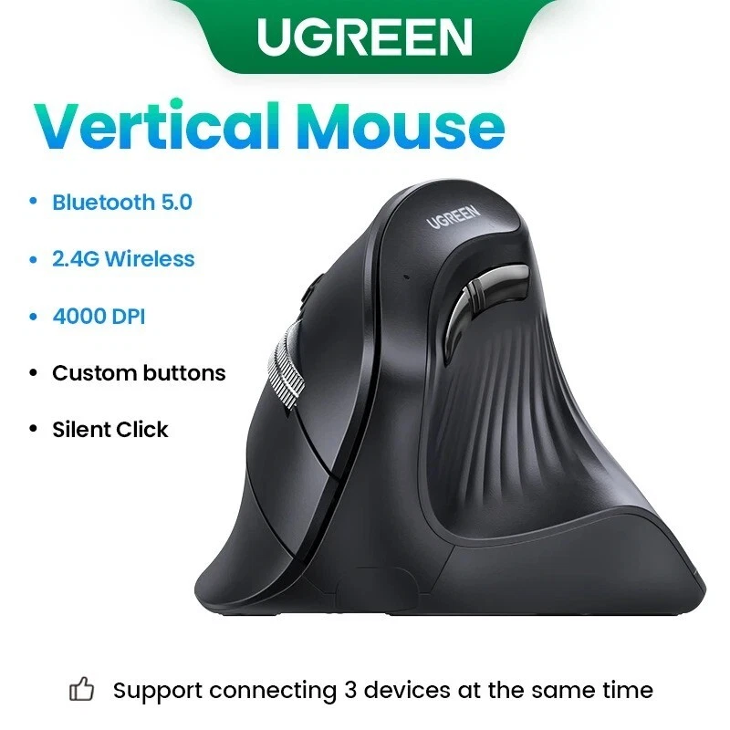 Wireless Bluetooth Vertical Mouse - Image 3 of 4