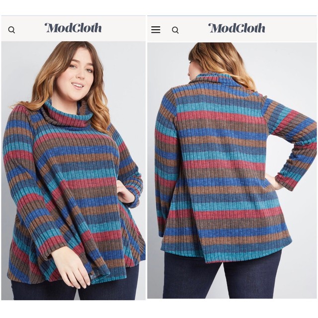 modcloth striped sweater