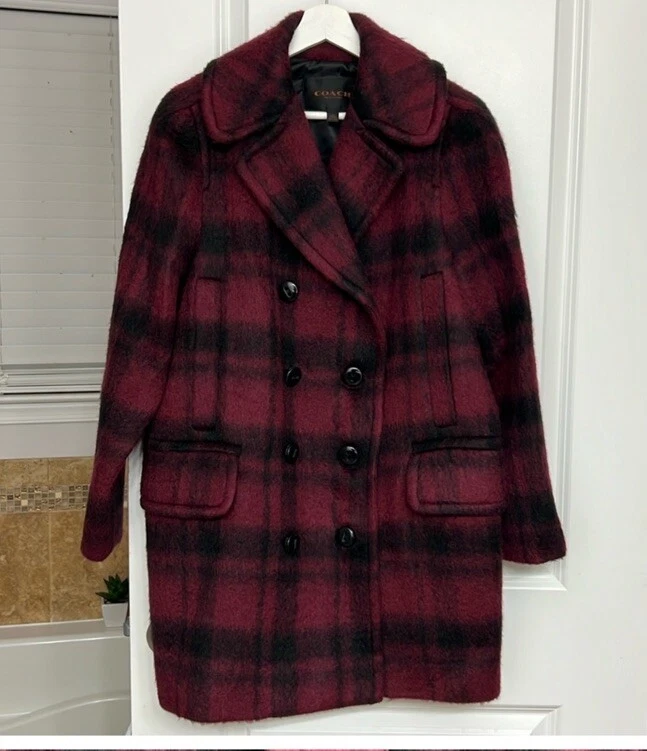 CAPPOTTO A QUADRI COACH DOPPIO PETTO SCURO MISTO LANA LUNGA MISTO piccolo