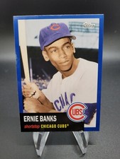 Ernie Banks 2021 Topps Update Cards That Never Were Blue Parallel SSP CNW-3 Cubs