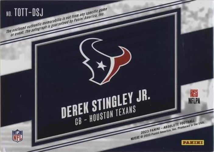 2023 Panini Absolute Derek Stingley Jr. #TOTT-DSJ for sale | eBay