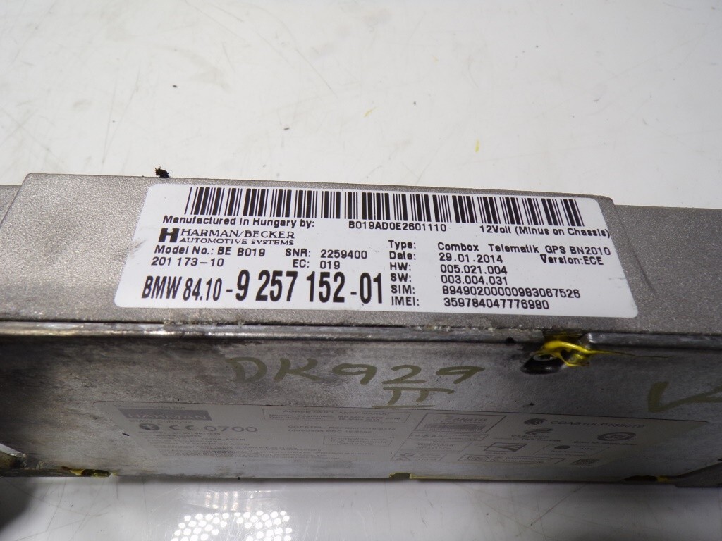 84109257152 ELECTRONIC MODULE FOR BMW SERIE 4 CABRIO F33 2.0 