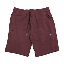 Mack Weldon Mens Small Wine Red Ace Sweatshorts Knit Drawstring Stretch Shorts