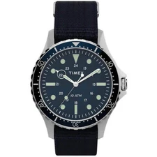 Timex Men's Watch Navi XL Quartz Blue Dial Fabric Strap TW2T75400VQ