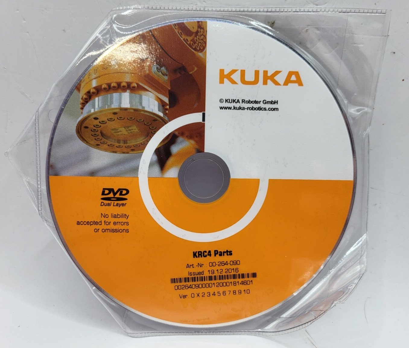 KUKA KRC4 PARTS DVD, 0371G