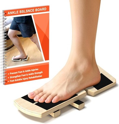 Ankle Balance Board & Ankle Strengthener - Non-Slip Axis Board Wobble Board for