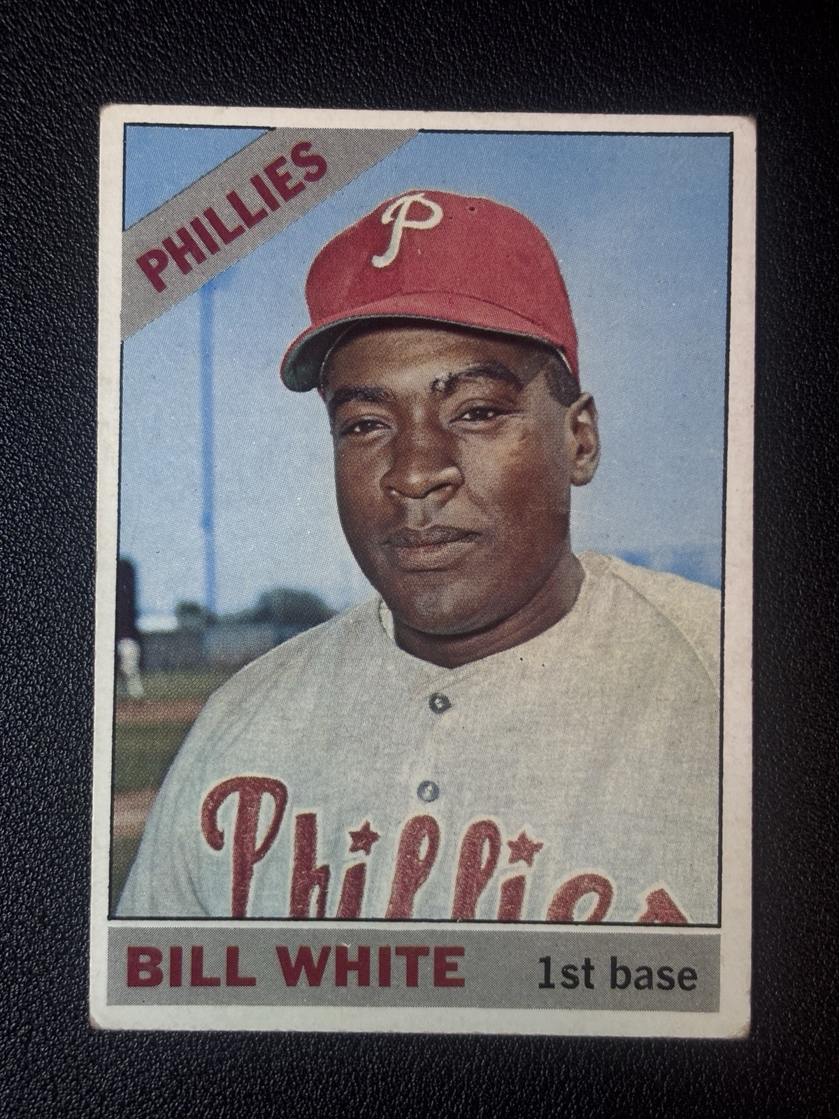 1966 Topps Baseball Bill White Philadelphia Phillies #397 EX