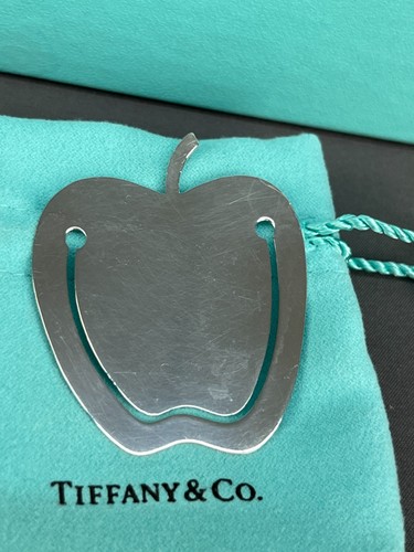 Tiffany & Co. Sterling Silver 925 APPLE BOOKMARK Teacher w/ Box  NO MONO (J) - Picture 4 of 10