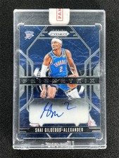 2024-25 Panini Prizm Shai Gilgeous-Alexander Prizmatrix Auto Thunder #PMX-SGA