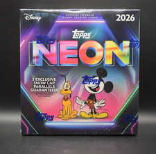 New 2026 Topps Disney Neon Mega Box Factory Sealed Qty Available