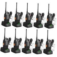 Radios Walkie Talkies Long Range:  MT-8S Walky Talky with Earpieces Flashlight 