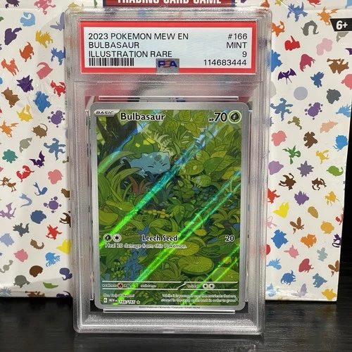 PSA 9 - Bulbasaur 166/165 - 151 - Illustration Rare MINT