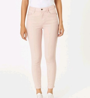 Current/Elliott Sz 27 - 0 The Ankle Skinny Rose Smoke Pink Denim Jeans Low Rise