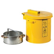 Justrite 27811 Wash Tank, Steel, 1 Gal, Yellow