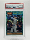 2025 Topps Heritage Shohei Ohtani #1 Chrome Light Blue Sparkle Refractor PSA 10
