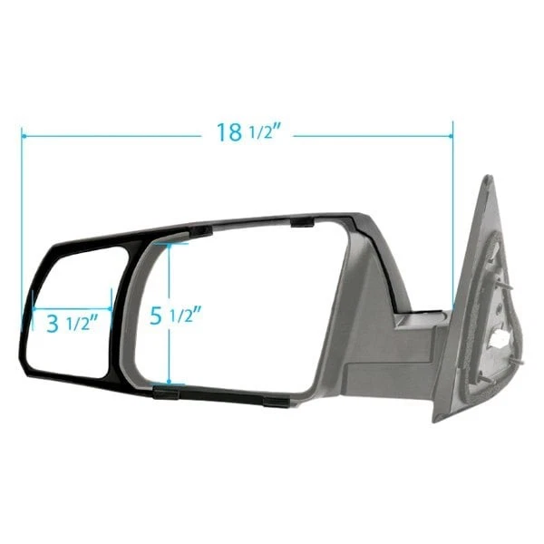 For Toyota Tundra 07-17 Driver & Passenger Side Towing Mirror Extension Set - Image 3 of 3