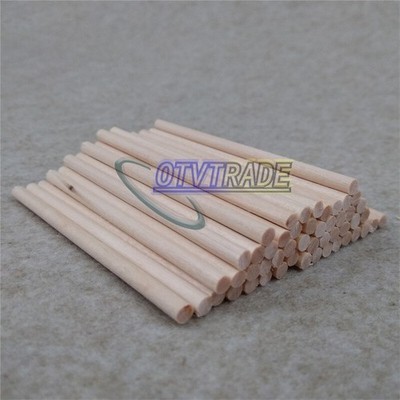 100Pcs 80mm Round Wooden Lollipop   For   Food Crafts NEW *bn