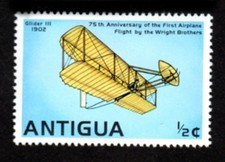 Premier avion Antigua SC 495 SG568 MNH Wright Brothers