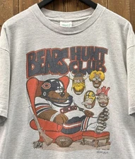 Chicago Bears Vintage 1991 Hunt Club Tee Grey Shirt AN59433