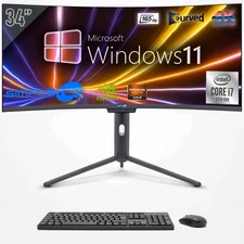 PC All IN One Core i7 12th 34 " WIN11 32GB 960GB GTX1660 Bent 4K Gaming Graphics