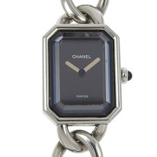 CHANEL Premiere L Watches H0452 blackDial Stainless Steel Quartz Analog di...