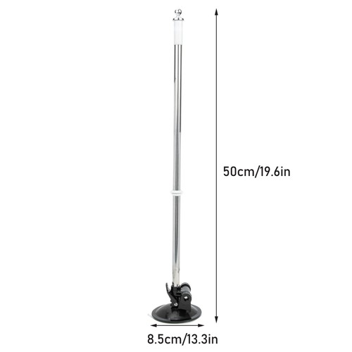 Soporte de bandera telescópico universal con ventosa para montaje en automóvil 2 piezas - Imagen 12 de 12
