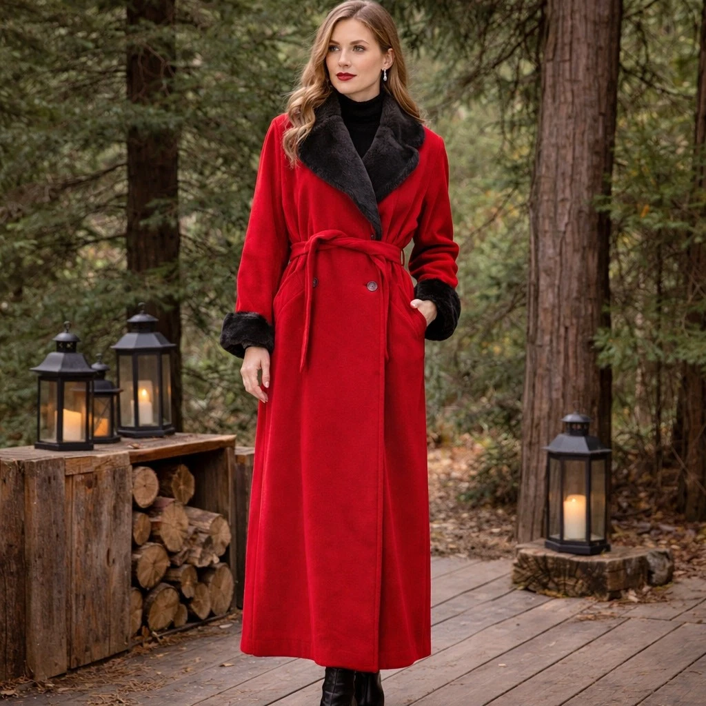 Manteau Neiman Marcus Taille S-M - Coupe Overcoat, Ceinturé, Doublé - Couleur Beige - Occasion Très Bon état