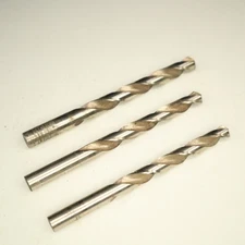 Drill bit set of 3 made in USA - 29/64, 27/64, Largest is unreadable